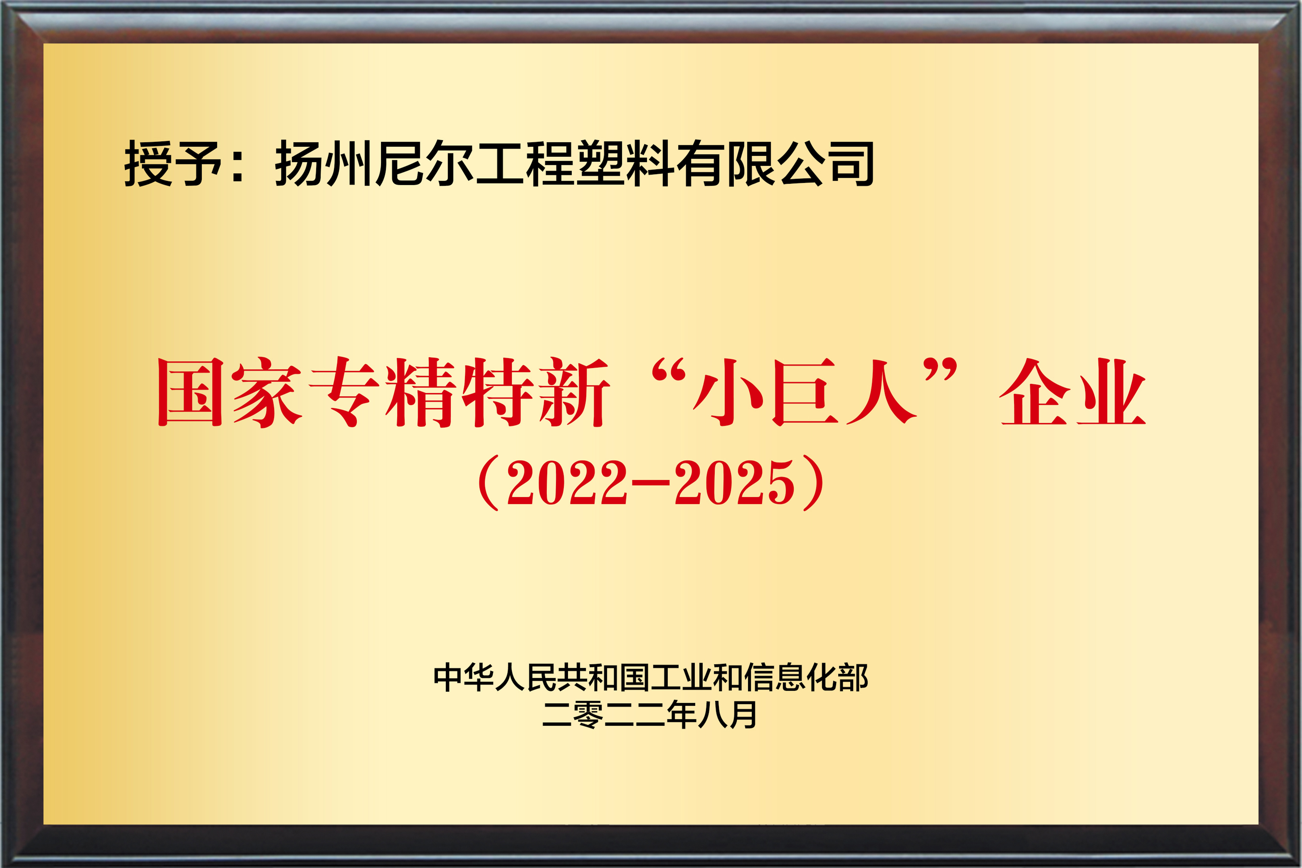 國(guó)家專精特新小巨人企業(yè)